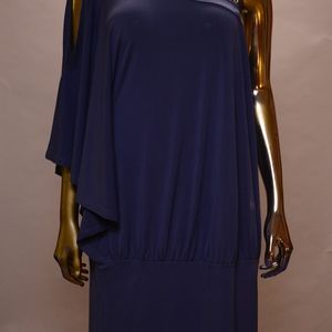 VENUS brand, Blue one shoulder, chain strap dress